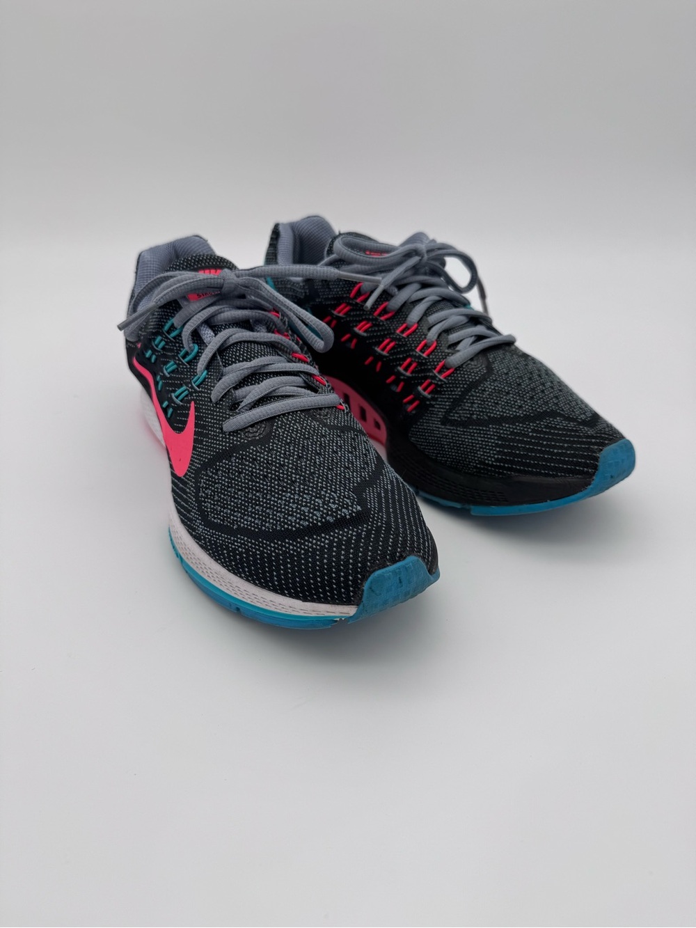 Nike Air Zoom Structure 18 Sneakers Womens 8.5 Athletic Running Shoes Colorful - Picture 3 of 14